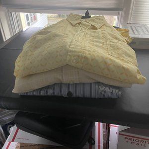 3x Vans Vintage Short Sleeve Button Down Shirts - XL